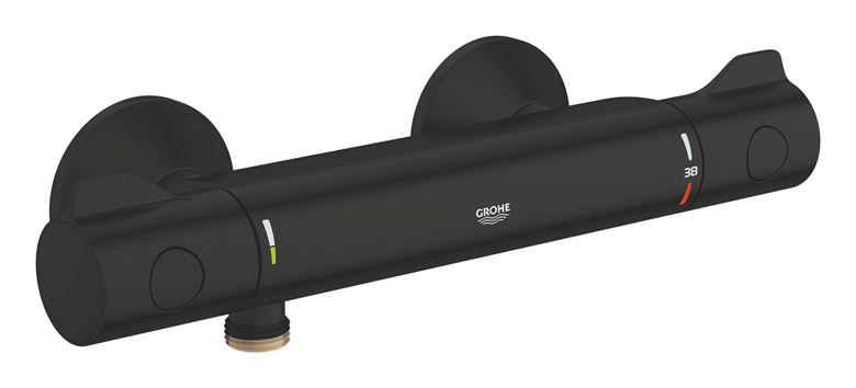 GROHE GROHTHERM 800 sprchová nástenná termostatická batéria, Water Saving, matná čierna 1022022430 Obrázek - Hlavní obrázek