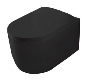 ARTCERAM MONET závesné WC, Rimless splachovanie, matná čierna
