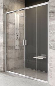 RAVAK BLIX BLDP4 190 sprchové dvere 190x190 cm, posuvné, chróm lesk / sklo transparent