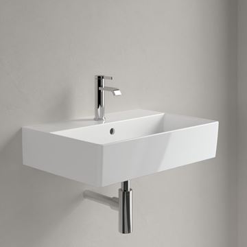 VILLEROY & BOCH MEMENTO 2.0 umývadlo 80 cm, s otvorom pre batériu a prepadom, brúsené, alpská biela 4A228G01 Obrázek - fotka
