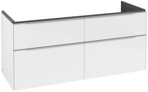 VILLEROY & BOCH SUBWAY 3.0 skrinka pod dvojumývadlo 127,2x47,8x57,6 cm, 4 zásuvky, Brilliant White