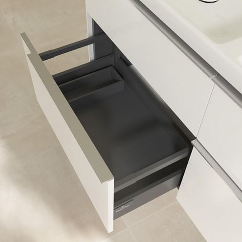 VILLEROY & BOCH SUBWAY 3.0 skrinka pod dvojumývadlo 127,2x47,8x57,6 cm, 4 zásuvky, Brilliant White C56800VE Obrázek - fotka