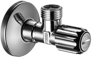 SCHELL rohový ventil 1/2"x1/2", s filtrom, chróm
