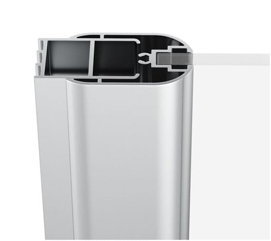 RAVAK CHROME CRV1 80 sprchové dvere 80x195 cm, lietací, satin/sklo transparent 1QV40U01Z1 Obrázek - fotka