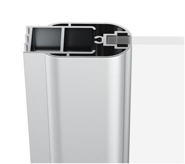 RAVAK CHROME CRV1 80 sprchové dvere 80x195 cm, lietací, chróm lesk/sklo transparent 1QV40C01Z1 Obrázek - fotka