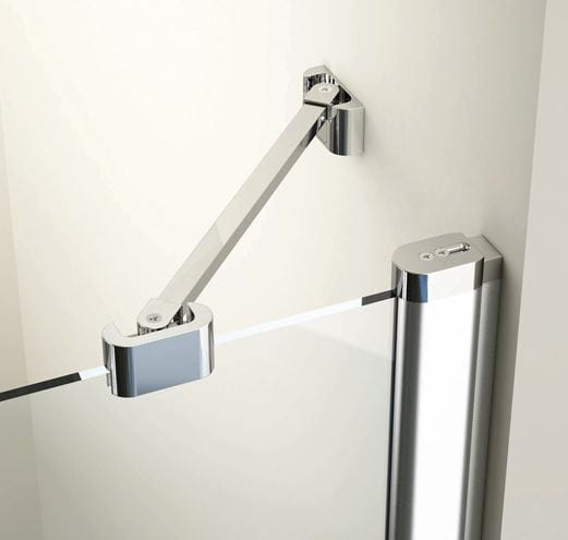 RAVAK CHROME CRV1 100 sprchové dvere 100x195 cm, lietacie, chróm lesk/sklo transparent 1QVA0C01Z1 Obrázek - fotka