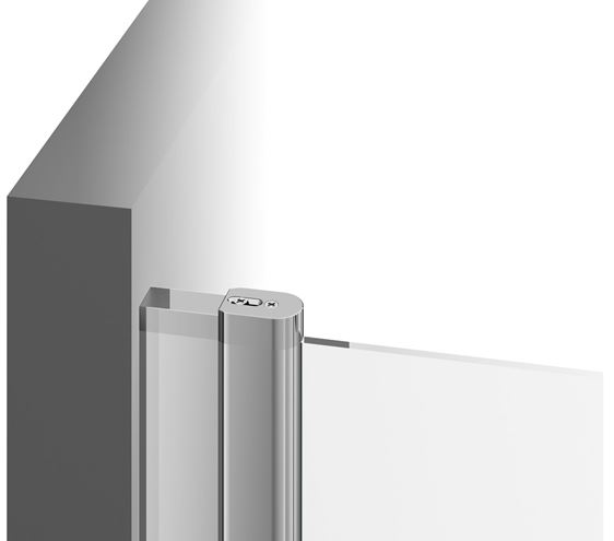 RAVAK CHROME CRV1 100 sprchové dvere 100x195 cm, lietacie, chróm lesk/sklo transparent 1QVA0C01Z1 Obrázek - fotka