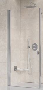 RAVAK CHROME CRV1 100 sprchové dvere 100x195 cm, lietacie, chróm lesk/sklo transparent