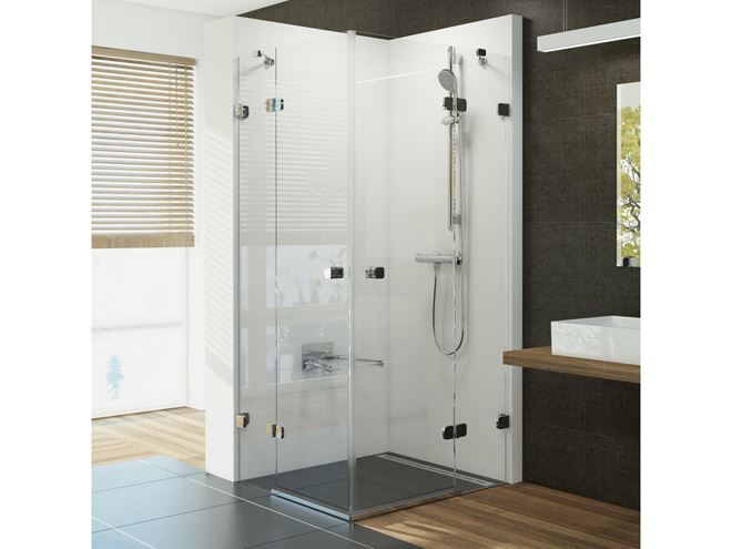 RAVAK BRILLIANT BSRV4 80 sprchovací kút 80x80 cm, rohový vstup, chróm/sklo transparent 1UV44A00Z1 Obrázek - Hlavní obrázek