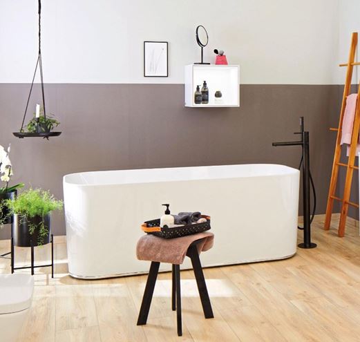 VILLEROY & BOCH FINION voľne stojaca vaňa 170x70 cm, pre 2 osoby, quaryl UBQ177FIN7A100V201 Obrázek - fotka