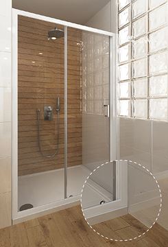 ROTH PROJECT LD3/950 sprchové dvere 95x180 cm, posuvné, biela/sklo grape 215-9500000-04-11 Obrázek - fotka