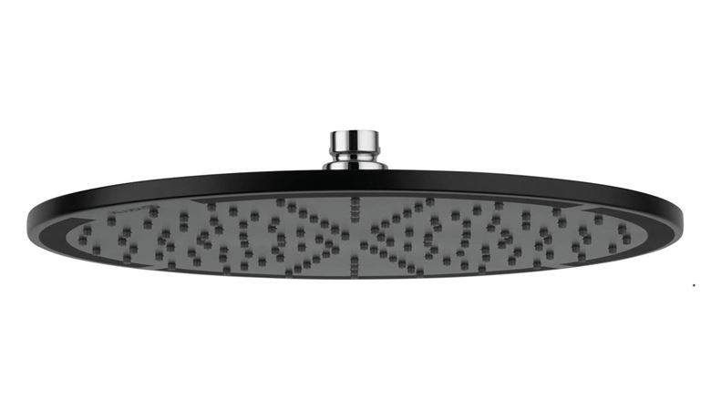 KLUDI A-QA horná sprcha pr. 300 mm, matná čierna/chróm 6433087-00 Obrázek - Hlavní obrázek