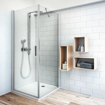 ROTH TOWER LINE TCO1/900 sprchové dvere 90x200 cm, lietacie, striebro/sklo transparent 727-9000000-01-02 Obrázek - fotka