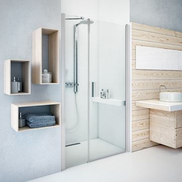 ROTH TOWER LINE TCO1/800 sprchové dvere 80x200 cm, lietacie, brillant/sklo transparent 727-8000000-00-02 Obrázek - fotka