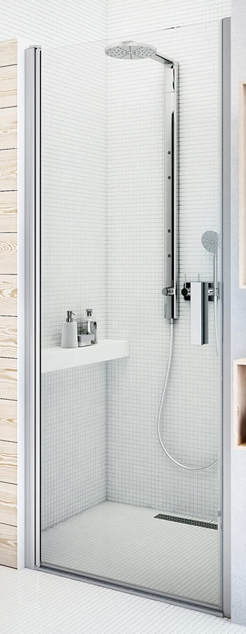 ROTH TOWER LINE TCN1/800 sprchové dvere 80x200 cm, lietacie, striebro/sklo transparent