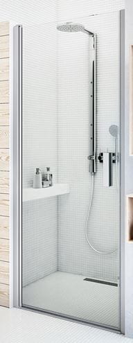 ROTH TOWER LINE TCN1/800 sprchové dvere 80x200 cm, lietacie, striebro/sklo transparent 728-8000000-01-02 Obrázek - Hlavní obrázek