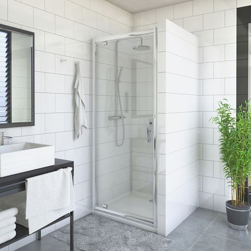 ROTH PROXIMA LINE PXDO1N/800 sprchové dvere 80x200 cm, pivotové, brillant/sklo satinato 525-8000000-00-15 Obrázek - fotka