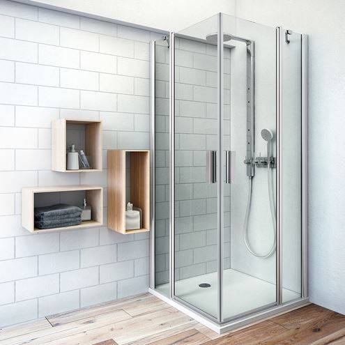 ROTH TOWER LINE TDO1/900 sprchové dvere 90x200 cm, lietacie, brillant/sklo transparent 724-9000000-00-02 Obrázek - fotka