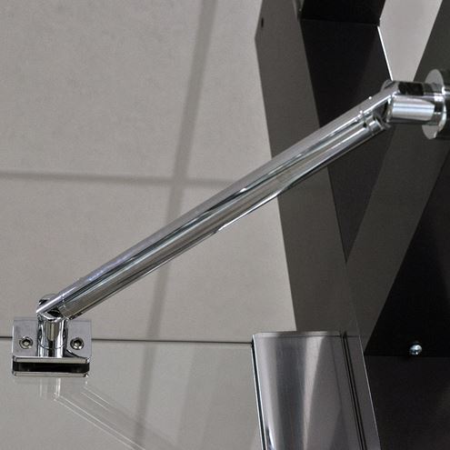 ROTH TOWER LINE TDO1/900 sprchové dvere 90x200 cm, lietacie, striebro/sklo transparent 724-9000000-01-02 Obrázek - fotka