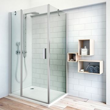ROTH TOWER LINE TDO1/1000 sprchové dvere 100x200 cm, lietacie, brillant/sklo transparent 724-1000000-00-02 Obrázek - fotka