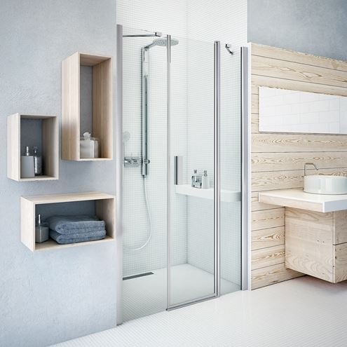 ROTH TOWER LINE TDO1/1000 sprchové dvere 100x200 cm, lietacie, brillant/sklo transparent 724-1000000-00-02 Obrázek - fotka