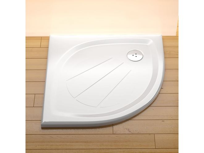 RAVAK ELIPSO PRO 90 sprchová vanička 90x90 cm, R500, liaty mramor, bez nožičiek, s protišmykom XA237701010 Obrázek - fotka