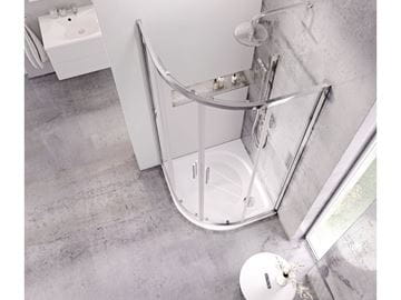RAVAK ELIPSO PRO 80 sprchová vanička 80x80 cm, R500, liaty mramor, bez nožičiek, s protišmykom XA234401010 Obrázek - fotka