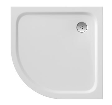 RAVAK ELIPSO PRO CHROME 80 sprchová vanička 80x80 cm, R500, liaty mramor, bez nožičiek