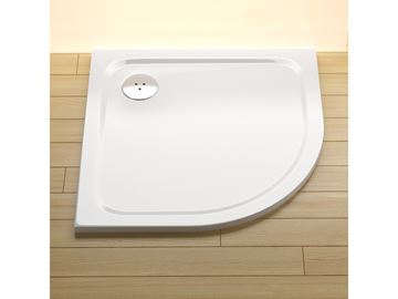 RAVAK ELIPSO PRO CHROME 90 sprchová vanička 90x90 cm, R500, liaty mramor, bez nožičiek XA247701010 Obrázek - fotka