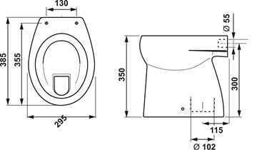 JIKA BABY detské stacionárne WC, spodný odpad H8220370000001 Obrázek - fotka