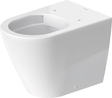 DURAVIT D-NEO stacionárne WC, Rimless splachovanie, zadný odpad, WonderGliss