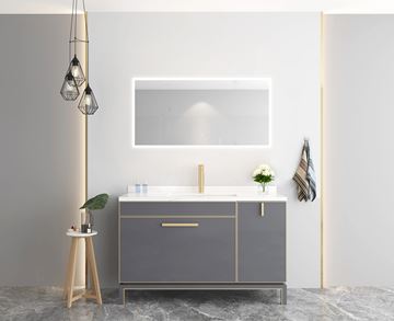 EASY zrkadlo 120x60 cm, s osvetlením, s reguláciou stmievania a teploty svetla, so senzorom, s vyhrievaním YM-213W-1200 Obrázek - fotka