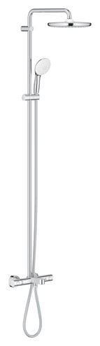 GROHE TEMPESTA SYSTEM 250 vaňová termostatická batéria, s hornou a ručnou sprchou s 2 prúdmi, Water Saving, biela/chróm 26672001 Obrázek - Hlavní obrázek