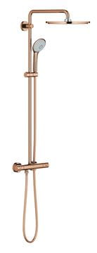 GROHE EUPHORIA SYSTEM 310 sprchový set s termostatickou batériou, horná sprcha, ručná sprcha s 3 prúdmi, tyč, hadica, warm sunset