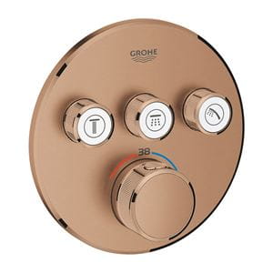 GROHE GROHTHERM SMARTCONTROL podomietková termostatická batéria, pre 3 spotrebiče, Water Saving, brúsený warm sunset