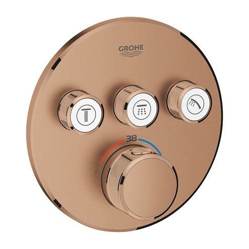 GROHE GROHTHERM SMARTCONTROL podomietková termostatická batéria, pre 3 spotrebiče, Water Saving, brúsený warm sunset 29121DL0 Obrázek - Hlavní obrázek