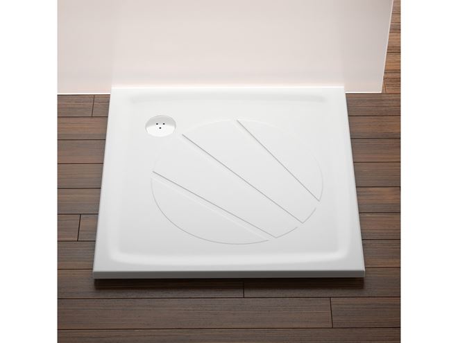 RAVAK PERSEUS PRO 90 sprchová vanička 90x90 cm, liaty mramor, bez nožičiek, s protišmykom XA037701010 Obrázek - fotka