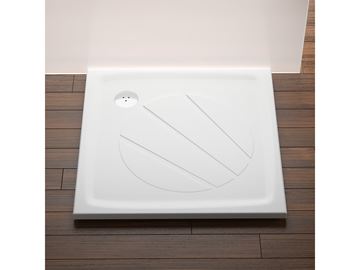 RAVAK PERSEUS PRO 90 sprchová vanička 90x90 cm, liaty mramor, bez nožičiek, s protišmykom XA037701010 Obrázek - fotka