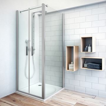 ROTH TOWER LINE TCN2/1200 sprchové dvere 120x200 cm, lietacie, brillant/sklo transparent 731-1200000-00-02 Obrázek - fotka