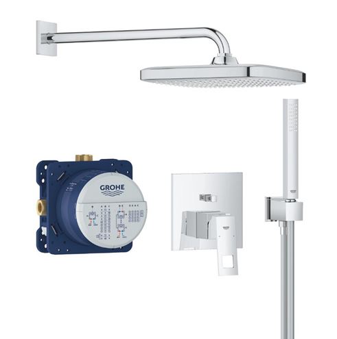 GROHE EUROCUBE sprchový set s podomietkovou batériou, horná sprcha, ručná sprcha, hadica, držiak, chróm 25289000 Obrázek - Hlavní obrázek