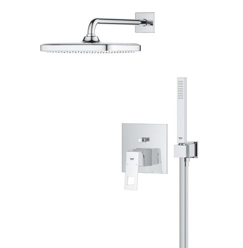 GROHE EUROCUBE sprchový set s podomietkovou batériou, horná sprcha, ručná sprcha, hadica, držiak, chróm 25289000 Obrázek - fotka