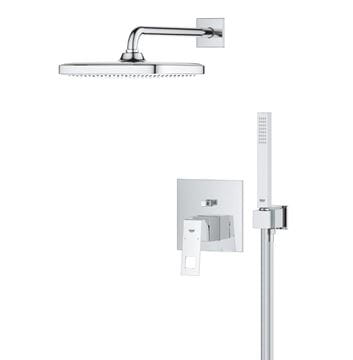 GROHE EUROCUBE sprchový set s podomietkovou batériou, horná sprcha, ručná sprcha, hadica, držiak, chróm 25289000 Obrázek - fotka