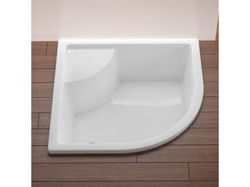 RAVAK SABINA 90 LA sprchová vanička 90x90 cm, R500, akrylát, bez nožičiek A217001020 Obrázek - fotka