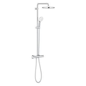 GROHE TEMPESTA SYSTEM 250 sprchový set s termostatickou batériou, horná sprcha, ručná sprcha s 2 prúdmi, tyč, hadica, Water Saving, chróm
