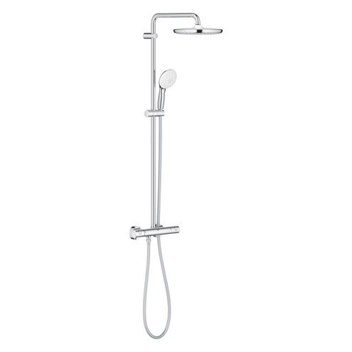 GROHE TEMPESTA SYSTEM 250 sprchový set s termostatickou batériou, horná sprcha, ručná sprcha s 2 prúdmi, tyč, hadica, Water Saving, chróm 26670001 Obrázek - Hlavní obrázek
