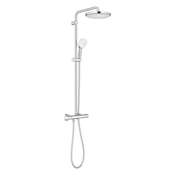 GROHE TEMPESTA SYSTEM 250 sprchový set s termostatickou batériou, horná sprcha, ručná sprcha s 2 prúdmi, tyč, hadica, Water Saving, chróm 26670001 Obrázek - fotka