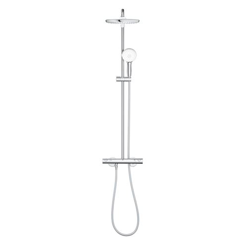 GROHE TEMPESTA SYSTEM 250 sprchový set s termostatickou batériou, horná sprcha, ručná sprcha s 2 prúdmi, tyč, hadica, Water Saving, chróm 26670001 Obrázek - fotka