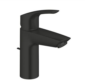 GROHE EUROSMART umývadlová stojanková batéria, s odtokovou súpravou, Water Saving, matná čierna
