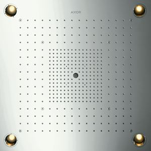 AXOR SHOWER SOLUTIONS SHOWERHEAVEN 720/720 3JET horná sprcha 720x720 mm, 3 prúdy, s LED osvetlením, vzhľad nerezu