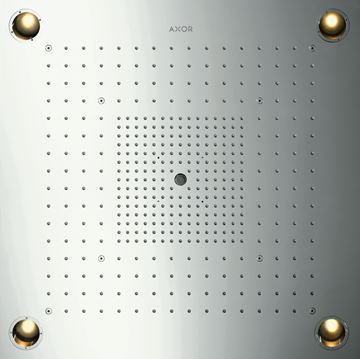 AXOR SHOWER SOLUTIONS SHOWERHEAVEN 720/720 3JET horná sprcha 720x720 mm, 3 prúdy, s LED osvetlením, vzhľad nerezu